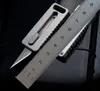 1PCS Najwyższa jakość EDC Pocket Knife High Carbon Satin Blade TC4 TITANIUM STOP -UKŁADNOŚCI Outdoorowe noże K1611