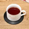 2/4/6 pcs copo tapete redondo vinil coaster recorde CD bebidas suporte placemat mesa de mesa resistente ao calor mesa de jantar decoração w220406