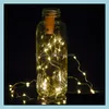 Party Decoration Event levererar Festive Home Garden LL Lamp Cork Shaped Bottle Stopper Light Glass Wine LED DHNDV