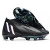 Chaussures de football Date Edgees Géométriques High Ankel FG Edge.1 Low Noir Blanc Crampons Bottes de football en plein air