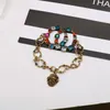 Fashion Charm Armband Agate Colorful Chain Link Armelets Designer Man Women Unisex Jewelry Buckle Leather Jewelry Party Fit 3 OP230C