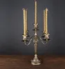 Bronze Candelabra Metal 5arms3 Arms Candleds Decoração de casta Stand Stand Table Centrepipe Central 220809