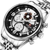 Nagroda nowy luksus kalendarz Busins ​​data kwarcowa Zestaw zegarek BT ​​dostawcy aluminiowe chrono