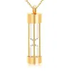 Eternity Memory Hourglass Urn Necklace Memorial Cremation Jewelry Stainless Steel Pendants Locket Holder Ashes for Pet Human Y2205240S