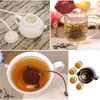 Kreatywne narzędzia Teapot kształt silikonowy filtr sitka do herbaty z uchwytem bezpieczny luźne liście herbaty wielokrotnego użytku dyfuzor herbaciarnia akcesoria 8 kolorów
