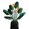 Creator Bird of Paradise Flowers Bouquets Plants Bouwstenen met vaas Decoratiemodel Bakstenen speelgoed voor kindmeisje Gift 220527