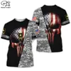 PLstar Cosmos est US Military Marine Army costume Soldier Camo 3Dprint Streetwear Summer Casual Tees T-shirts à manches courtes A 1 220623