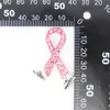 10 datorer/parti mode strassbroscher rosa band bröstcancer medvetenhet emaljmedicinsk stift för sjuksköterska tillbehör