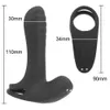 Par dela vibrerande ring manlig penis vibrator försenad utlösning erektion klitoris stimulator sexiga leksaker för män