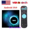 الشحن من الولايات المتحدة الأمريكية 10 قطعة / الوحدة T95 TV Box Android 10.0 Allwinner H616 رباعي النواة 2GB 4GB RAM 16GB 32GB ROM H.265 مجموعة صندوق علوي