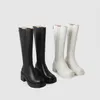 2022 women's boots autumn and winter new European American fashion all-match thick-heeled thick-soled sleeve knee-length boots