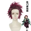 애니메이션 의상 악마 슬레이어 Tanjirou Kamado Cosplay 의상 애니메이션 kimetsu no yaiba men kimono 의상 새로운 AA220324