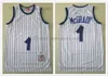 Vintage-Trikots Basketball 1 Penny Tracy Hardaway McGrady Trikot genäht Weiß Schwarz Blau 1993–94 1994–95 2003–04