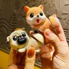 Decorações de interiores Mini brinquedos de painel de carro 3D Ornamento Nodding Dog Huskie Shaking Head Bobblehead Puppy Automotor Decoração de Acessório Presente