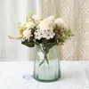 Couronnes de fleurs décoratives Cm combinaison automne chrysanthème hortensia Bouquet bouteille accessoires de décoration de la maison fausse marguerite en plastique bricolage