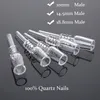 100% Quartz Nail Smoking Accessories 10mm 14mm 18mm Options Filter Tips Straw Tube Glass Tank Mini Nectar Collector Kit GQB19