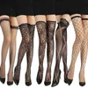 Nieuwe mode Hot Drilling Thigh High Socks Patroon Hollow Lace Non-Slip Women Fishnet Kousen calcetines de la Mujer T220808