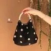 Evening Bags Little Daisy Totes Summer Holiday Beach Fashion Japan Style Pearl Hand Bag Floral Mini Purses And Handbags For LadiesEvening