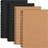 Kraft Cover Notebooks Journals Planner Spiral Notate z pustym papierem Brown Copybook Diary dla podróżników Uczniowie Rysowanie malowania