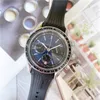 남성용 손목 시계 2022 New Mens Watches 모든 다이얼 작업 쿼츠 시계 고품질 탑 럭셔리 브랜드 크로노 그래프 시계 고무 벨트 남성 패션 OME