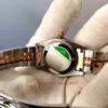 Ny version unisex klockor safirglas 36mm gul urtavla 126233 126231 124300 Två ton guld rostfritt stål armband u1 2813 rörelse automatiska herrklockor