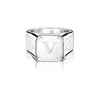 MEN RETRO 925 Sterling Silver Ring Designer Rings Fashion Womens Square Ring Disual Hip Hop Love Rings Orment