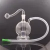 2pcs Globe Orb Glass Oil Burner Bong Bubbler avec Matrix Percolator Recycler Oil Rig Ashcatcher Bong avec 10mm Male Glass Oil Burner Pipe and Hose