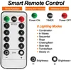 Dizeler Peri Işıkları Dize Bakır Tel 8 Mode Uzaktan Kumanda Zamanlama Pil Açık Lamba Bahçe Partisi Noel Tatili Çöktü Ledled L