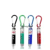 Portable Mini Keychain 3 IN1 Laserpekare ficklampa LED klättring krok nyckelring ficklampa facklor UV violett belysning pengar detektor ljus