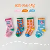 Milancel Autumn Kids Socks Cotton Bunny Sock Girls Love Love Print 4pairs كثيرًا 220611