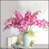 Autre décoration intérieure jardin papillon orc phalaenopsis artificiel latex orcs fleur pour décoration de mariage fleurs livraison de gouttes 2021 yex0k