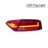 Luz traseira traseira do carro para Audi A5 2010-2016 DRL Freio + Reverso + FOG Acessórios automáticos de montagem traseira