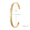 New Design Roman Numerals Bangles Stainless Steel Cuff Bangle Trendy Open C-Shape African Charming Jewelry Popular Christmas Gift Female For Girl Accessory On Hand