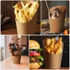 Gift Wrap 100pcs Popcorn Paper Cups Holders Kraft Dessert Ice Cream Storage For RestaurantGift GiftGift