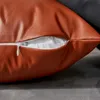 Наволочка имитация кожаная подушка 45x45 см подушки декоративная подушка дома Фанда Кодзин диван гостиная.