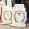 Sublimations-Weihnachtsmann-Sack-Rohlinge, Weihnachtstasche, Weihnachtsmann-Sack, Leinentasche, viele Stile, Weihnachtsgeschenktüten, große Größe