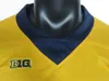 Rare Michigan Wolverines Jerseys 2 Charles Woodson Jersey 10 Tom Brady Yellow Blue College Football Jersey Stitched 15TH Patch