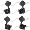 A Set 4 Pcs Black Open Gear Bass String Tuners Tuning Pegs Keys Machine Heads for Electric Bass Guitar / 4R/4L/2R2L for Choose