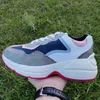 Buty Sneakers Mężczyźni i kobiety grube sneaker marka prawdziwa skórzana luksusowa designerka chaussures komfortowy moda moda