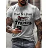 Homens de verão T T CHISTERS CHAMISTAS CARTA SUECIDA 3D Printing mass de manga curta respirável o Narco de rua Casual Casual Tops Tees xxs6xl 220607