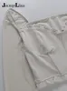 Jacuqeline höst mesh sexig v nacke cross corset topp damkläder långärmad svart mode vintage club t-shirts vit 220411