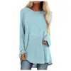 Women's T-Shirt Oversized Tunics Long Sleeve T Shirt Print Tops Plus Size Women Clothing Vintage Clothes For T-shirts Ropa Mujer
