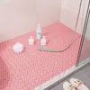 6pcs Ev Banyosu Kayma Olmayan Mat PVC Hanehalkı Ev ​​İçi Boş Küvet Banyo Mat Su geçirmez Ekleme Banyo Zemin Mat 25x25cm 220511