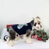 Designer Dog Ubrania Diamond Studded Cute Bear Dog Apparela Sprężyna Summer Bawełna wentylacja Lampart Druku