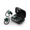 TWS Sport Ruisonderdrukkende Bluetooth-headset HIFI Stereo In-ear oorhaak IPX5 Waterdichte MINI-oortelefoon voor mobiele telefoon