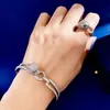 2022 handcuff bracelet for lovers leopard designer bangle luxury crystal fashion jewellery unisex travel leisure and vacation brac6649424