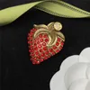 Men Women Designer Brooch Fashion Suits Pins Woman Dress Accessory Gold Diamond Pearl Broche Letter Luxury Jewelry Brooches Breastpin