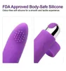 Silikagel Laddar fingervibrator Sexig leksak för kvinna klitoris stimuleringsmassage Masturbator vibrerande vuxenbutik