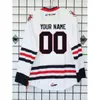 C26 Nik1 Custom White Niagara IceDogs Hóquei Jersey Bordado Personalizar Qualquer Número e Nome Camisolas