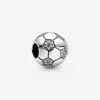 Andy Jewel 925 Sterling Silver Pärlor Sparkling Soccer Ball Charms passar Europeiska Pandora Style Jewelry Armband Halsband 798795C01